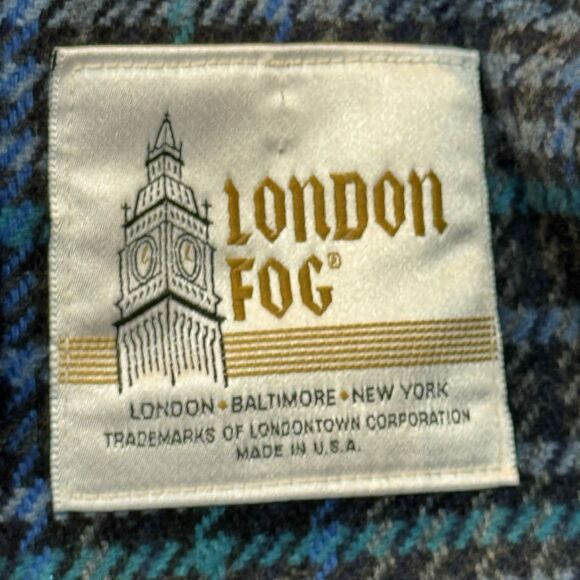 Vintage London Fog Trench Coat Rare Cornflower Blue Lined Women’s 8P USA 80s 90s - Picture 7 of 16